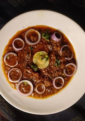 A picture of Mutton keema.