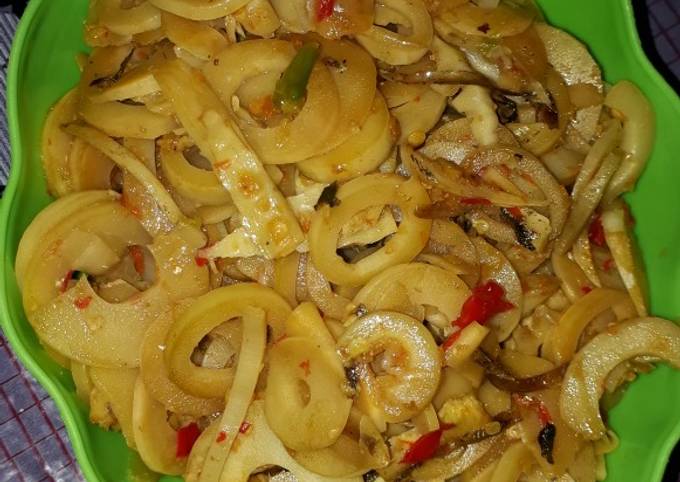 Tumis Rebung Bumbu Kuning