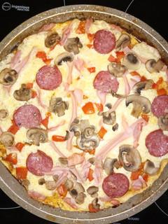 Una foto de Pizza casera