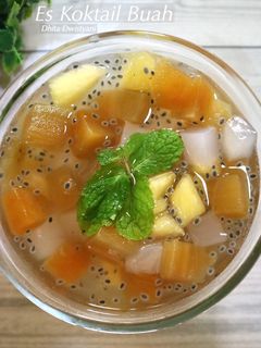 Foto resep Es koktail buah