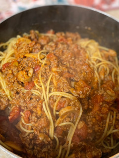 A picture of My Best -Ever Spaghetti.
