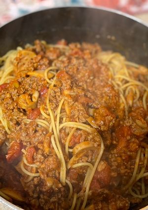 A picture of My Best -Ever Spaghetti.