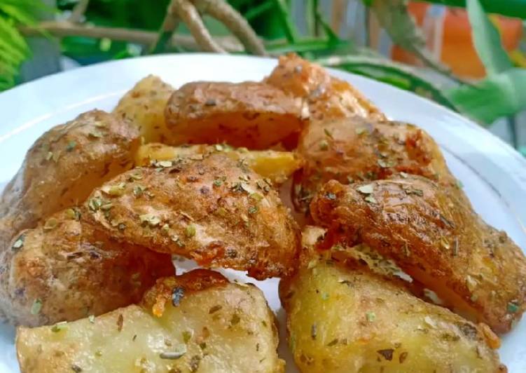 Cara Gampang Menyiapkan Kentang wedges chrispy 🥔 yang Enak