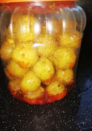 A picture of Amla pickle.