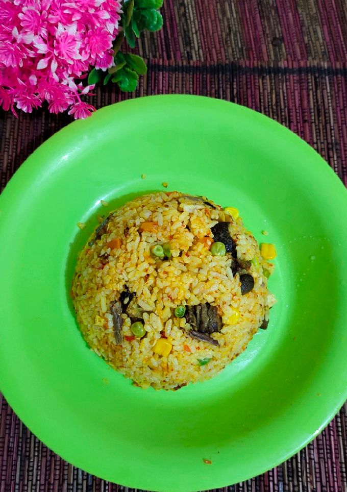 Foto resep Nasi goreng kikil kambing simpel