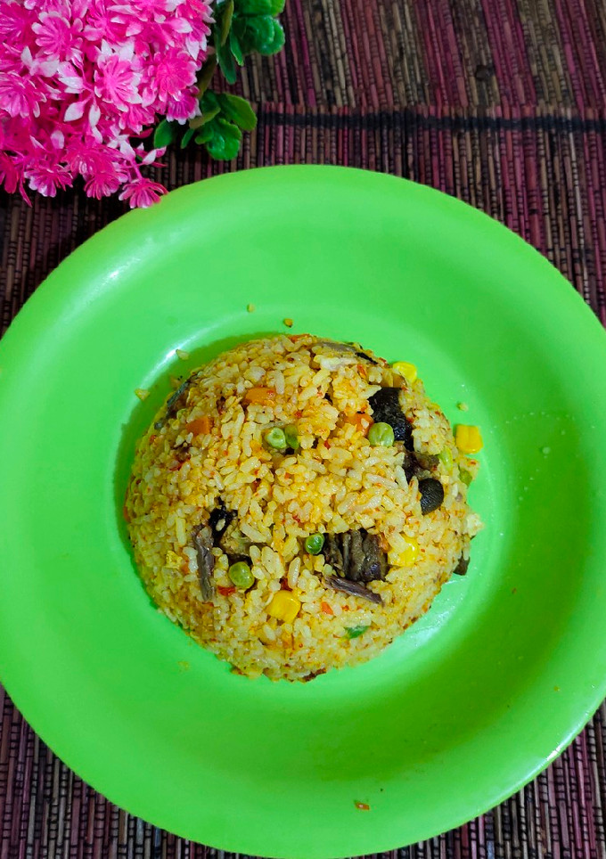 Foto resep Nasi goreng kikil kambing simpel