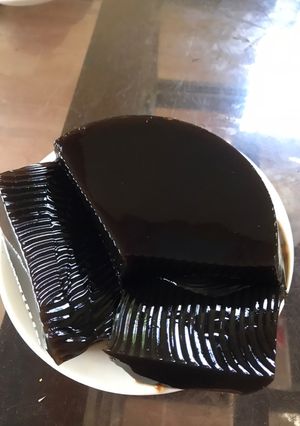 Hình của món Thạch đen nhà tự nấu.