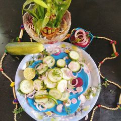 A picture of Cucumber salads.