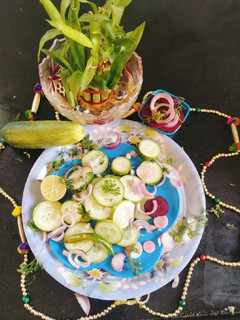 A picture of Cucumber salads.