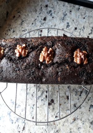 Una foto de Budín de Algarroba con harina integral y nueces
