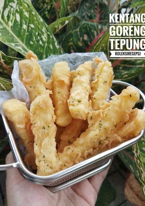 Foto resep 🍟 kentang goreng tepung 🍟