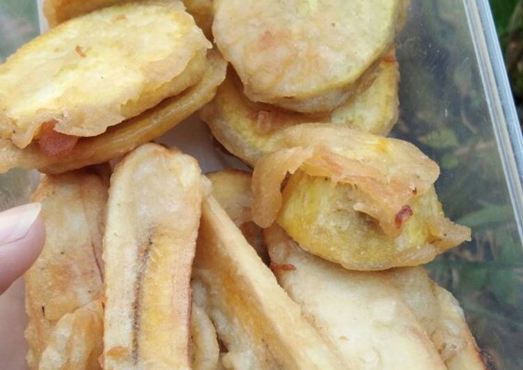 Pisla kriuk pisang ketela goreng kriuk