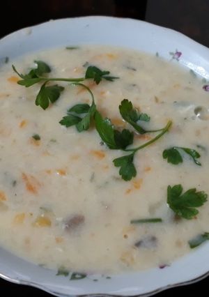 عکسی از دستور سوپ شیر