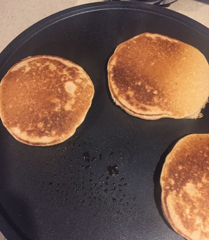 Una foto de Hot cakes de avena saludables