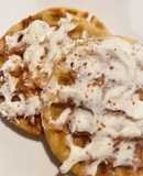 Waffle Rollo de canela keto