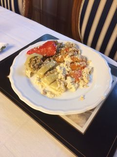 Fehér töltött paprika recept fotója