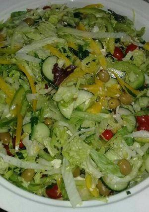 A picture of Greek salad.