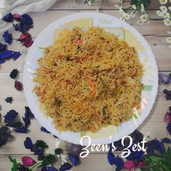 A picture of Rice Vermicelli with Lamb Mince.