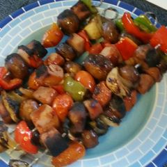 A picture of Steak &Kabobs.