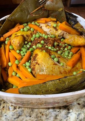 Una foto de Pollo en barbacoa al horno convencional