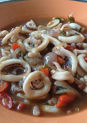Foto resep Cumi saus padang
