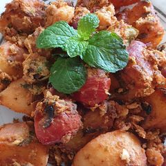 A picture of Tandoori potatoes#weekly jikonichallenge.