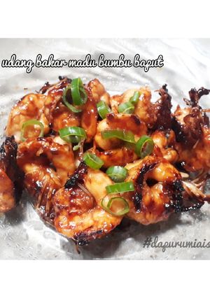 Foto resep Udang bakar madu bawang putih