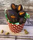 Huevos de Pascua con Cacao puro, semillas y frutos secos