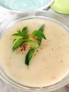 صورة لوصفة شوربة ذرة بطحين الرز
