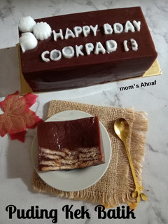 Foto resep Puding kek batik