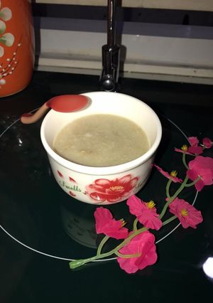 Hình của món CHÁO THỊT BÒ - MỨƠP - GIÁ ĐỖ (BÉ ĂN DẶM +7M).