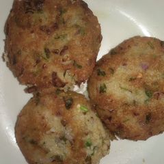 A picture of Rice kabab.