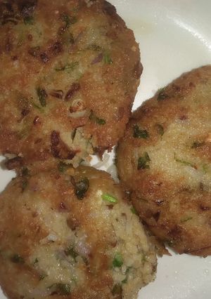 A picture of Rice kabab.