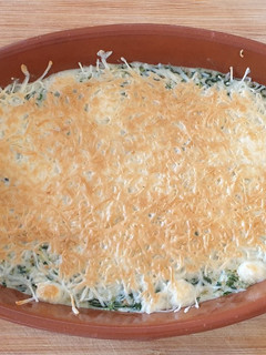 Una foto de Espinacas bechamel