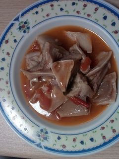 Una foto de Oreja de cerdo en salsa