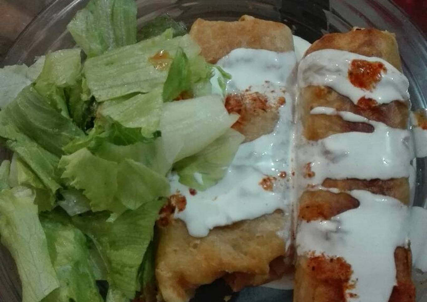 Chimichangas de picadillo