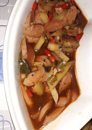 Foto resep Sosis kentang lada hitam
