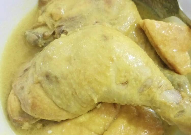 Opor ayam + tahu