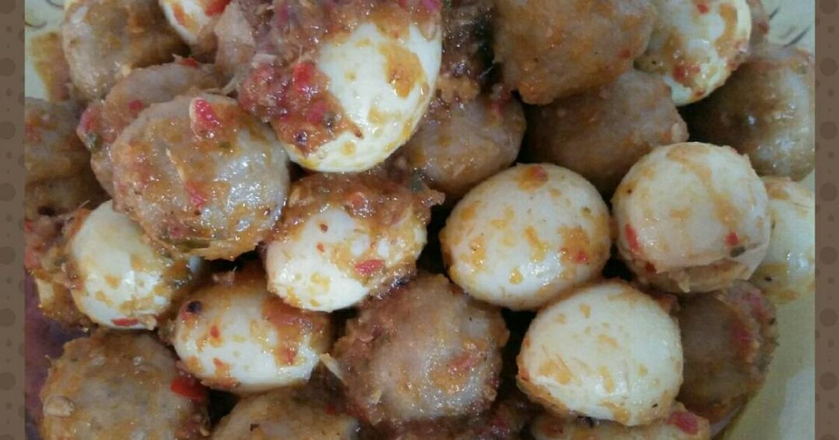 Telur Rica Rica Resep Rica Rica Bakso Telur oleh DhinieTiyas - Cookpad