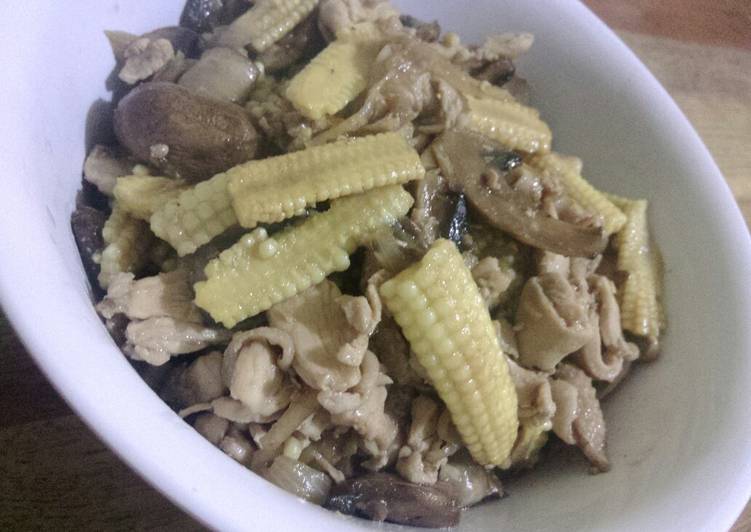 Ayam teriyaki mix utren dan hioko