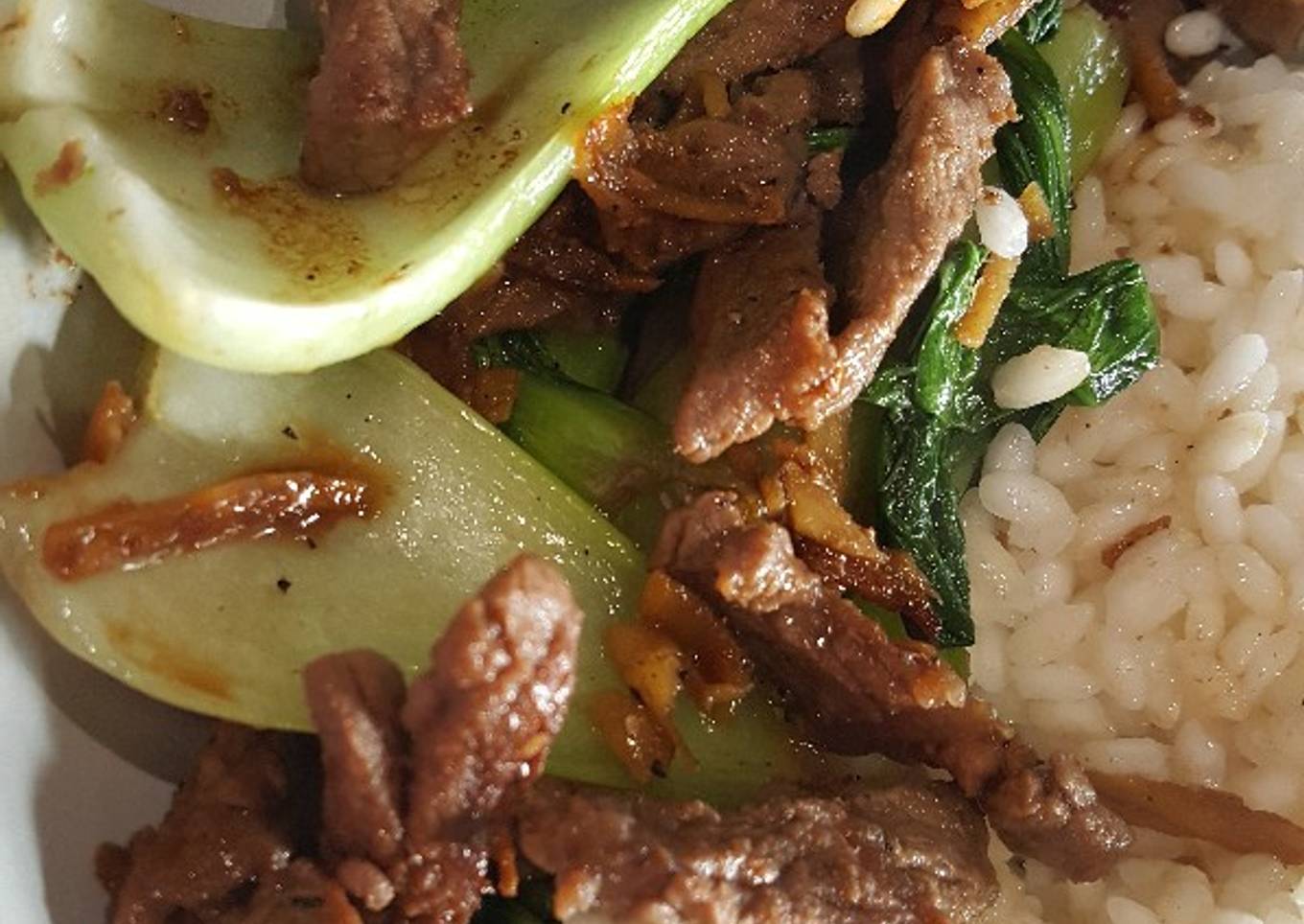 Beef with Pak Choi and Ginger