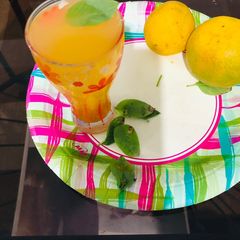 A picture of Mosambi juice.