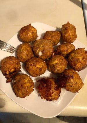 Una foto de Croquetas de plátano verde con queso