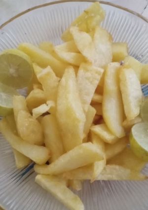 عکسی از دستور سیب زمینی سرخ کرده