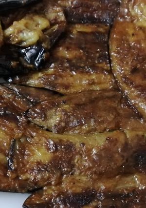 A picture of Fry Brinjal. (Baingan).