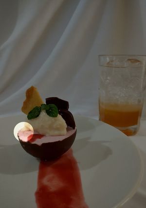 Una foto de Mousse de fresa