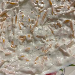 A picture of Cheesy veggie dip.