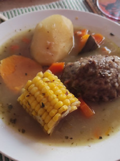 Una foto de Cazuela albóndigas vegana