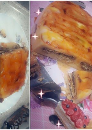 صورة لوصفة كيكه باردة 😋🍰