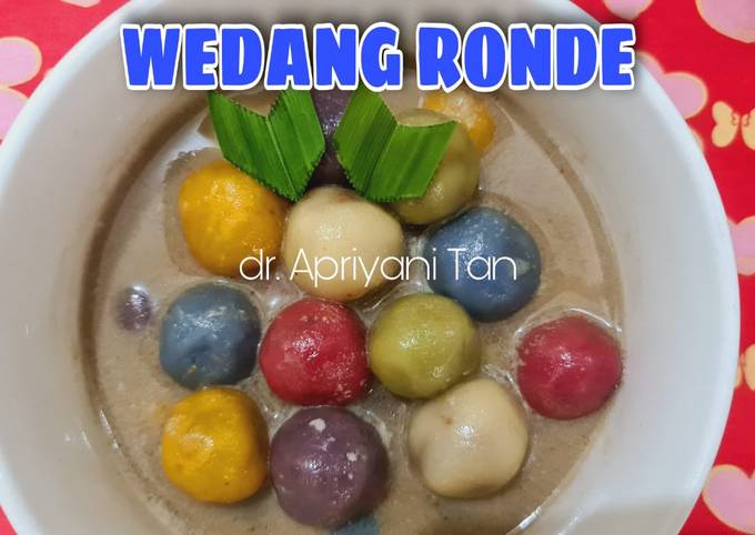 Wedang Ronde Isi Kacang Tanah, Pewarna Alami